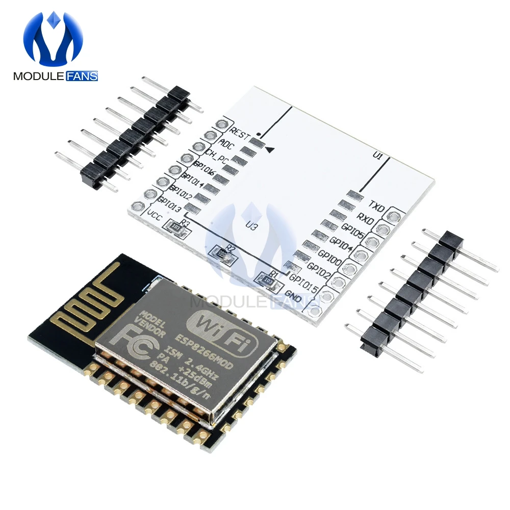 ESP8266 Serial WIFI Wireless Module Adapter Plate for ESP-07 ESP-12E ESP-12F Diy Electronic Based Board For Arduino
ESP8266 Serial WIFI Wireless Module Adapter Plate for ESP-07 ESP-12E ESP-12F Diy Electronic Based Board For Arduino