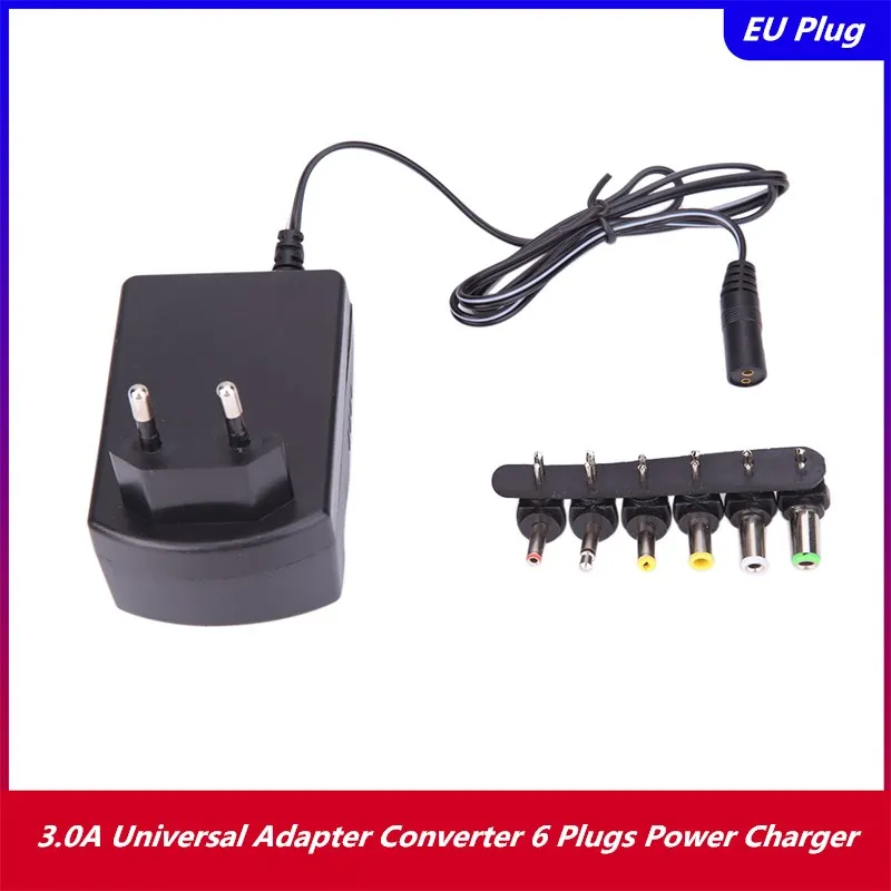Универсальный адаптер переменного тока A конвертер 100/240 В постоянного 6 вилок 3 4 5 7