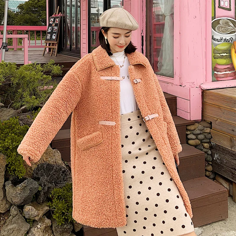 Dong Small Demon 2019 Winter New Style Lambs Wool Coat Women's Thick Fur ke li rong Coat Overcoat
Dong Small Demon 2019 Winter New Style Lambs Wool Coat Women's Thick Fur ke li rong Coat Overcoat