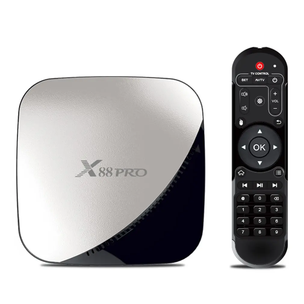 Android 9.0 TV Box 4GB RAM 64GB ROM X88 MAX PLUS RK3328 Quad Core TYPE-C 2.4G/5Ghz Dual WiFi BT4.0 4K Smart Set Top Box PK 8.1
Android 9.0 TV Box 4GB RAM 64GB ROM X88 MAX PLUS RK3328 Quad Core TYPE-C 2.4G/5Ghz Dual WiFi BT4.0 4K Smart Set Top Box PK 8.1