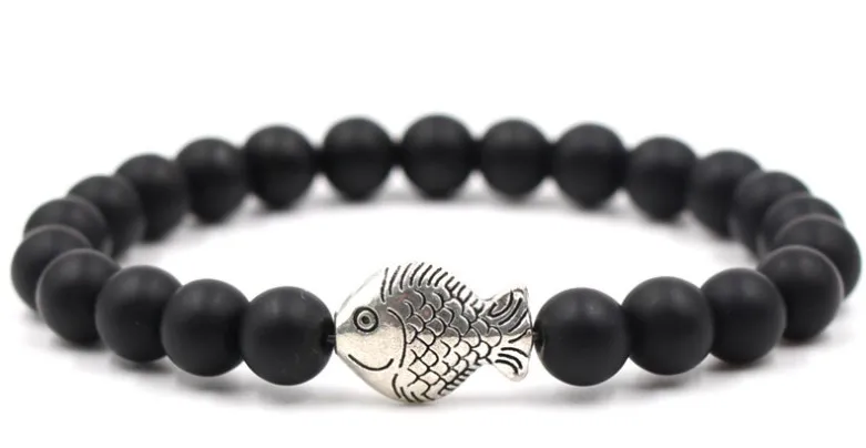 8mm xtr23 ball elastic thread adjusted nature black stone volcanic lava bead Metal fish Bracelet Reiki Chakra Fashion Jewelry
8mm xtr23 ball elastic thread adjusted nature black stone volcanic lava bead Metal fish Bracelet Reiki Chakra Fashion Jewelry