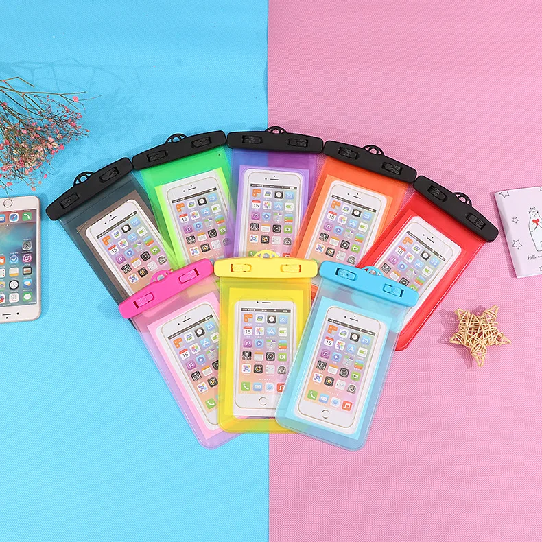 Transparent Touch Screen Waterproof Cellphone Bag PVC Velcro Three Layer Waterproof Cover Swimming Rafting Temperature
Transparent Touch Screen Waterproof Cellphone Bag PVC Velcro Three Layer Waterproof Cover Swimming Rafting Temperature