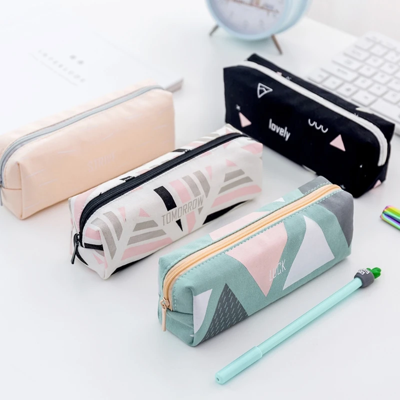 Chic Canvas Geometry School Supplies Pencil Pen Case Bag Zipper Stationery Pouch
Chic Canvas Geometry School Supplies Pencil Pen Case Bag Zipper Stationery Pouch