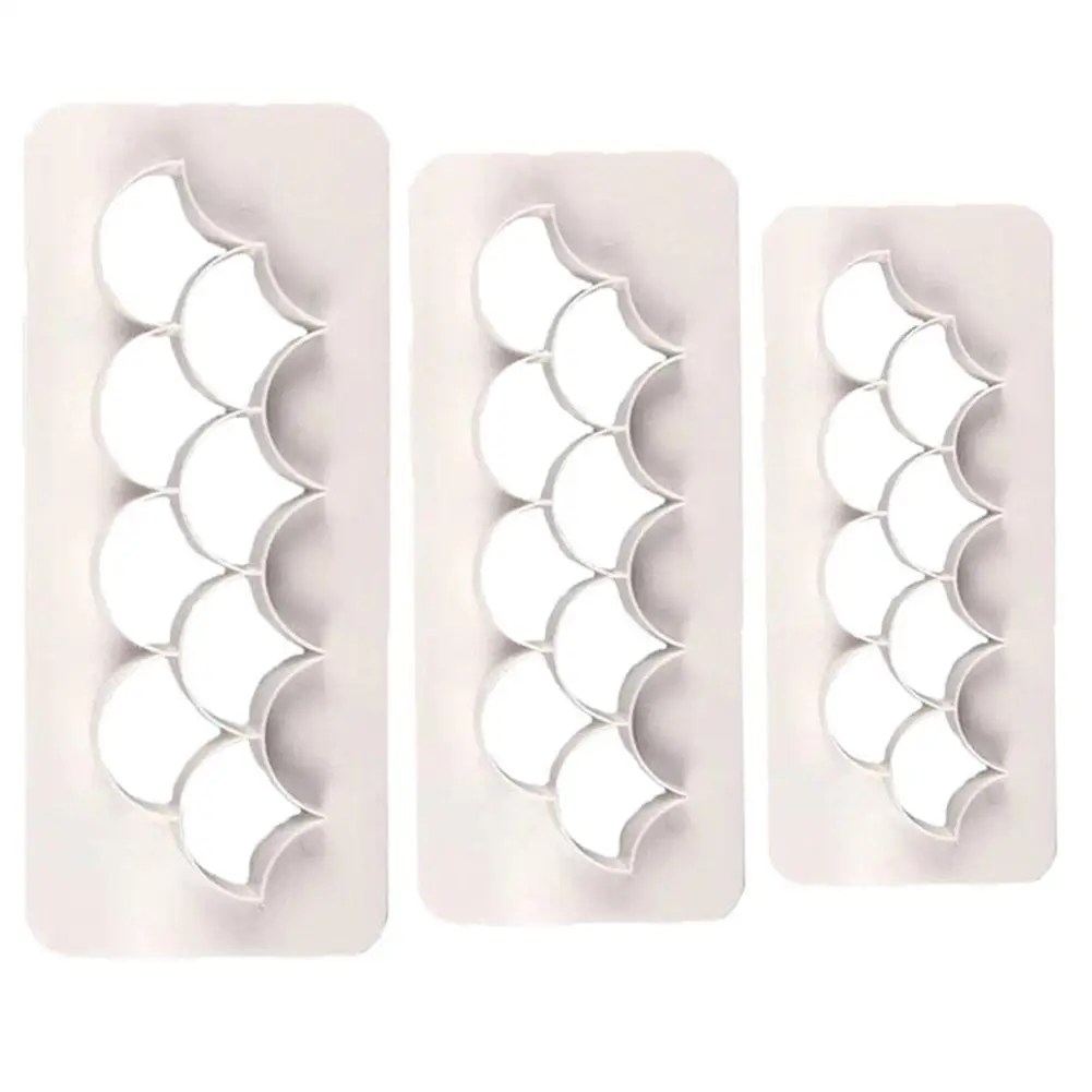 DishyKooker 3PCS Fish Scale Cutter Mold Geometrical Shapes Printing Mold Biscuit Mold Decorating Tool Baking Moulds
DishyKooker 3PCS Fish Scale Cutter Mold Geometrical Shapes Printing Mold Biscuit Mold Decorating Tool Baking Moulds