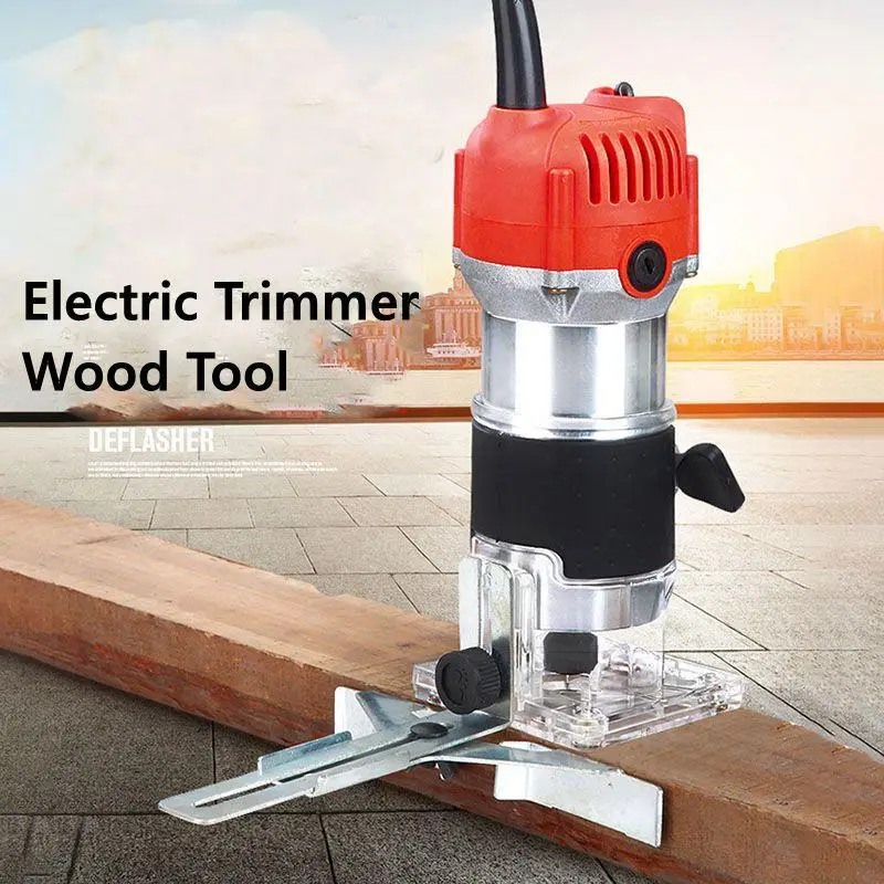 Electric Hand Trimmer Woodworking Hole Engraving Slotting Machine 33000rpm Wood Milling Trimming Carving Router | Инструменты