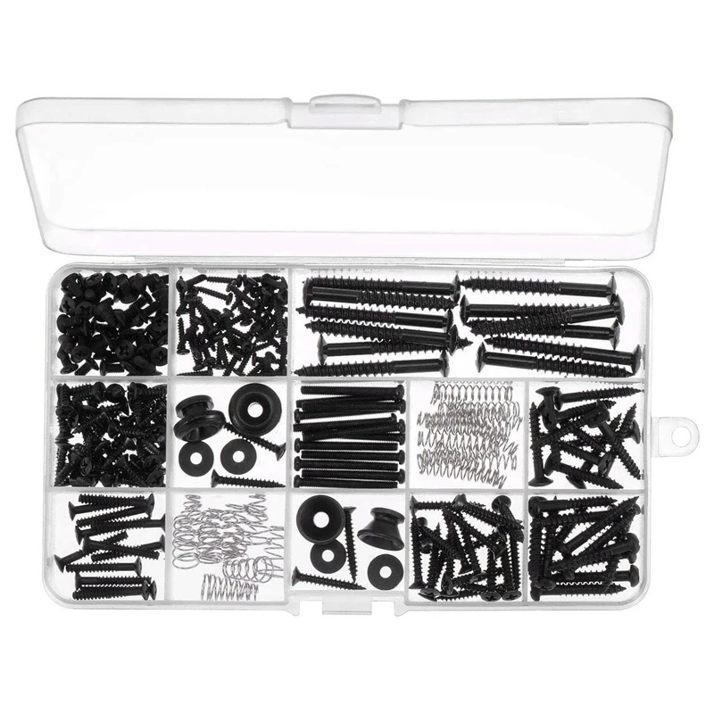 Electric Guitar Screw Kit (9 Types) for Electric Guitar Bridge Pickup Pickguard Tuner,Switch Neck Plate Strap Buttons
Electric Guitar Screw Kit (9 Types) for Electric Guitar Bridge Pickup Pickguard Tuner,Switch Neck Plate Strap Buttons