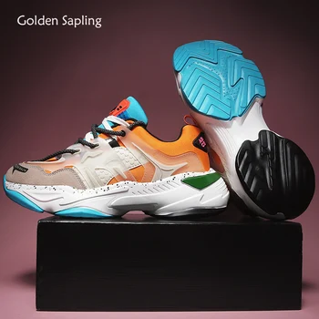 Golden Sapling Orange Man Sneakers Retro Style Lace-up Sport Shoe Height Increasing Platform Men's Running Shoes Jogging Sneaker
Golden Sapling Orange Man Sneakers Retro Style Lace-up Sport Shoe Height Increasing Platform Men's Running Shoes Jogging Sneaker