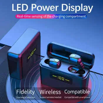 X9s TWS Bluetooth Earphones 9D Stereo LED Wireless Mini SmartPhone Mic Headfrees Earbuds Waterproof with For Xiaomi Headset F9T1
X9s TWS Bluetooth Earphones 9D Stereo LED Wireless Mini SmartPhone Mic Headfrees Earbuds Waterproof with For Xiaomi Headset F9T1