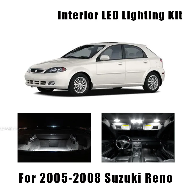 Фото 8 лампочек супер белый Автомобильный интерьер светодиодный светильник комплект