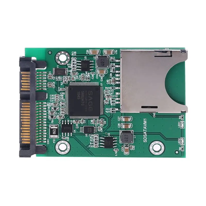 SD/SDHC/SDXC/MMC Flash Memory Card to SATA Adapter Enclosure for 2.5\" SATA SSD X6HA
SD/SDHC/SDXC/MMC Flash Memory Card to SATA Adapter Enclosure for 2.5\" SATA SSD X6HA