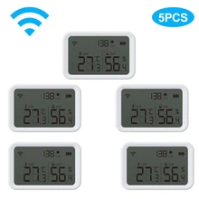 Tuya Wifi Zigbee Temperature Humidity Sensor Lux Light Detector Indoor Hygrometer Thermometer With LCD Screen Work Tuya Hub
Tuya Wifi Zigbee Temperature Humidity Sensor Lux Light Detector Indoor Hygrometer Thermometer With LCD Screen Work Tuya Hub