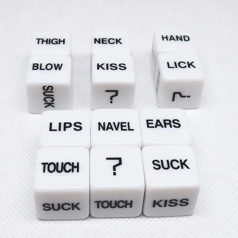 Кубики для эротической игры Ecstas Желания и предмет одежды, белые 9292365 - Ecstas - Игры - Купить