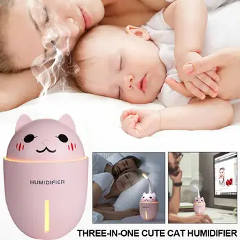 Humidifier Ultrasonic Mist Maker Aroma Diffuser Cat Shape USB Portable Practical Multi-Function Night Light 3 in 1 Office
Humidifier Ultrasonic Mist Maker Aroma Diffuser Cat Shape USB Portable Practical Multi-Function Night Light 3 in 1 Office