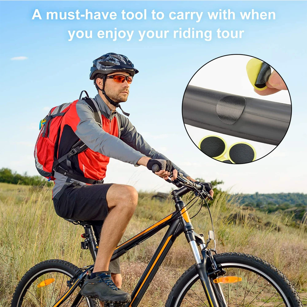 Patches Cycling Tools Portable Mountain Bike Repair Tools for Cyclist Bicycle Tool Kit Multi-Purpose Emergency Tire Repair D30
Patches Cycling Tools Portable Mountain Bike Repair Tools for Cyclist Bicycle Tool Kit Multi-Purpose Emergency Tire Repair D30