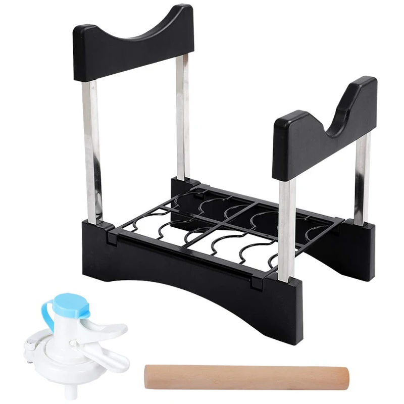3-5 Gallon Water Jug Cooler Dispenser Stand with Dispenser Valve and Cup Tray Stainless Steel Fast Flow Spout for 55MM Non Threa
3-5 Gallon Water Jug Cooler Dispenser Stand with Dispenser Valve and Cup Tray Stainless Steel Fast Flow Spout for 55MM Non Threa