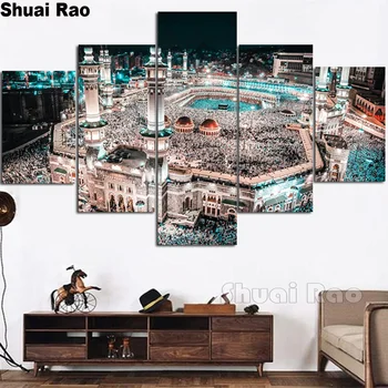 5 Panel Muslim diamond painting Full Square/Round drills 5d embroidery mosaic Islam Pictures For Living Room diamond art,gift
5 Panel Muslim diamond painting Full Square/Round drills 5d embroidery mosaic Islam Pictures For Living Room diamond art,gift
