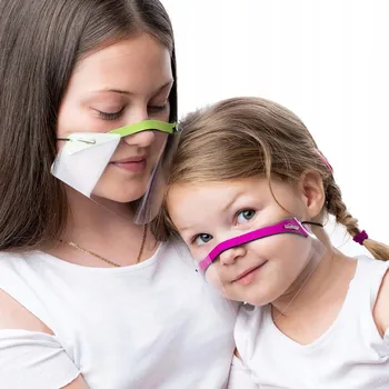 Children's Mask Kids Mini Shield Washable Reusable Transparent PVC Mask Anti-fog Dustproof Face Shield Dropshipping mascarillas