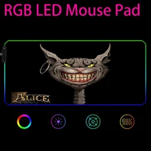 American McGee's RGB Keyboard Mousepad Computer Gaming XL Mouse Pad Large Accessories Mouse Mats Office Desk Protector Desktop
American McGee's RGB Keyboard Mousepad Computer Gaming XL Mouse Pad Large Accessories Mouse Mats Office Desk Protector Desktop