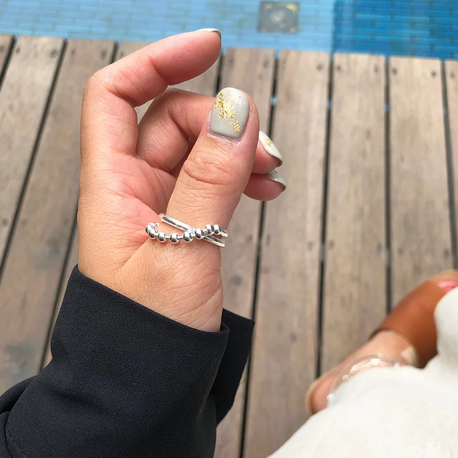 Original 100% 925 Sterling Silver Rings For Women Wedding Stackable Round Ball Finger Rings Female Authentic Jewelry
Original 100% 925 Sterling Silver Rings For Women Wedding Stackable Round Ball Finger Rings Female Authentic Jewelry