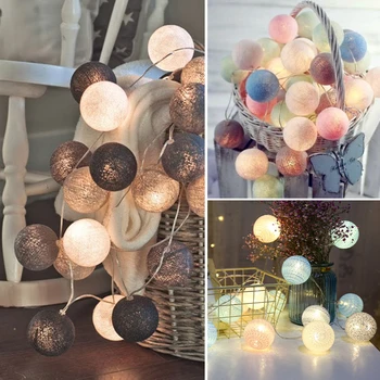 QYJSD 3M LED Cotton Ball Light String Outdoor Garland Light Holiday Wedding Christmas Party Bedroom Fairy Lights Decoration
QYJSD 3M LED Cotton Ball Light String Outdoor Garland Light Holiday Wedding Christmas Party Bedroom Fairy Lights Decoration