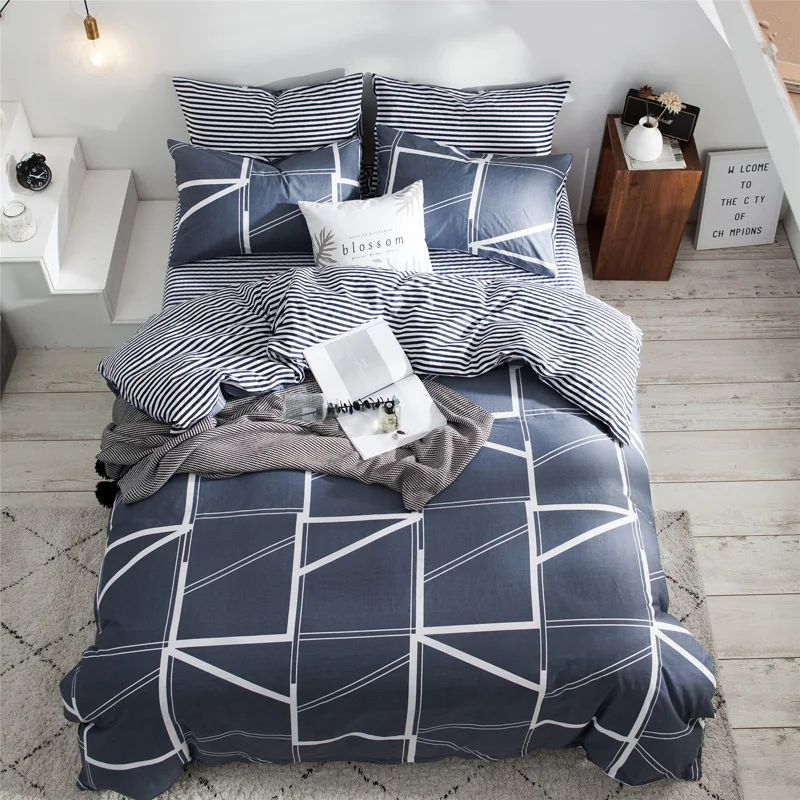 Home Bedding Set Fashion Simple Style Bedding Sets Bed Linen Duvet Cover Flat Sheet Bedding Set Winter Full King Single Queen
Home Bedding Set Fashion Simple Style Bedding Sets Bed Linen Duvet Cover Flat Sheet Bedding Set Winter Full King Single Queen