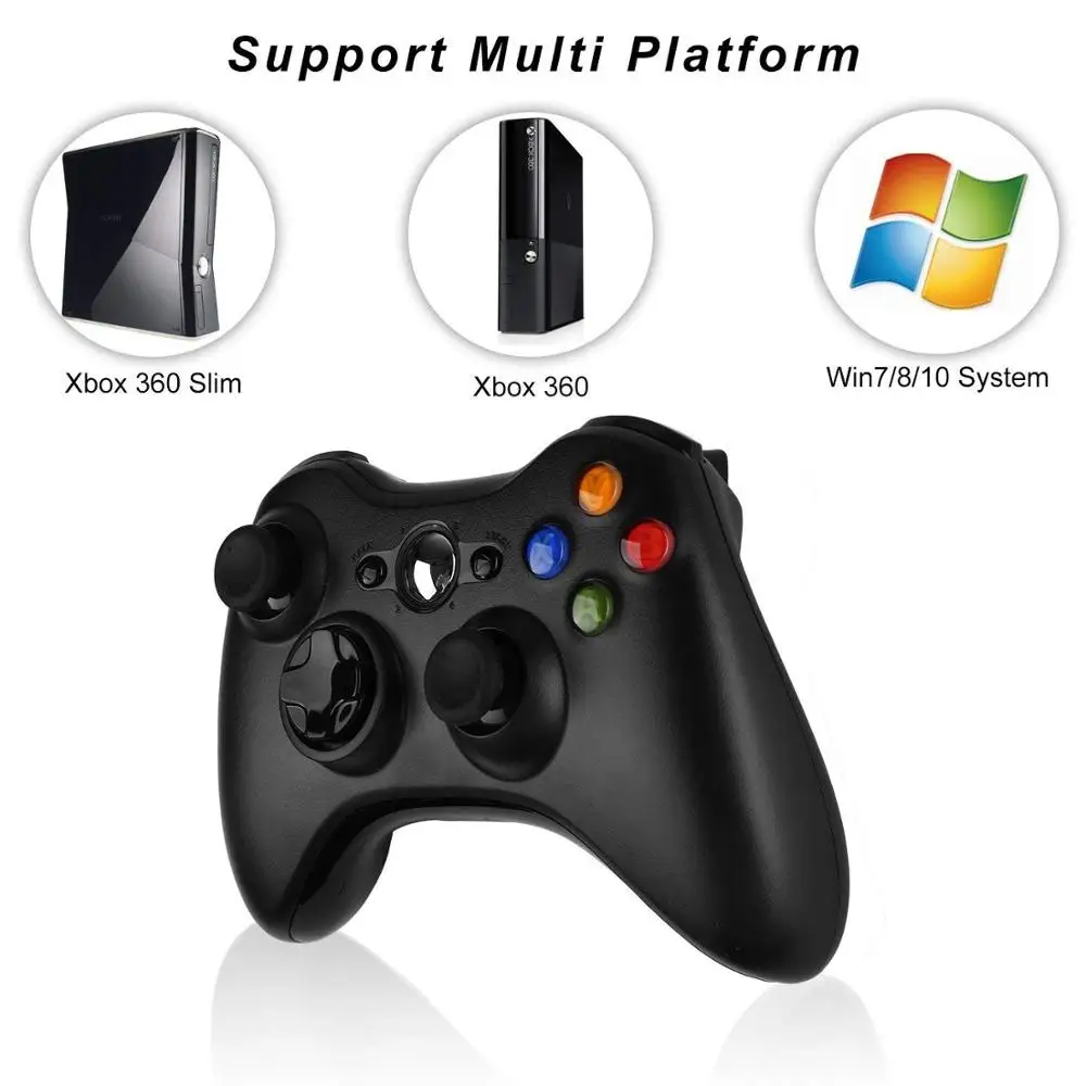 New Design Wireless Game Controller LED Bluetooth Receiver With Up To 9 Meter Range Gamepad For Xbox 360 & PC In Black /White
New Design Wireless Game Controller LED Bluetooth Receiver With Up To 9 Meter Range Gamepad For Xbox 360 & PC In Black /White