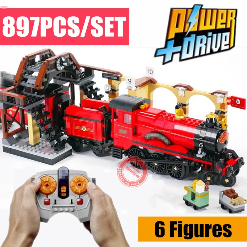New RC Motor Power Functions Hogwarts Express Train Station Fit Legoings Technic Potter Figures Building Block Brick 75955 Toy
New RC Motor Power Functions Hogwarts Express Train Station Fit Legoings Technic Potter Figures Building Block Brick 75955 Toy