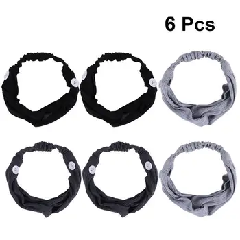 6Pcs Sports Yoga Elastic Hairband With Button Fashion Makeup Broadside Headband Soft Protective Mask Crossing Style Sweatband
6Pcs Sports Yoga Elastic Hairband With Button Fashion Makeup Broadside Headband Soft Protective Mask Crossing Style Sweatband