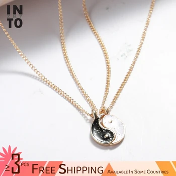 Into Best Friend Necklace Women Light Yellow Gold Color Jewelry Gift Black and White with Link Chain Heart Necklace ZA Gemini
Into Best Friend Necklace Women Light Yellow Gold Color Jewelry Gift Black and White with Link Chain Heart Necklace ZA Gemini