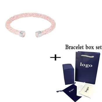 SWA 2019 High Quality New CRYSTALDUST CUFF Single Ring Crystal Bracelet Shiny Pink Crystal Ladies Luxury Jewelry Fashion Gift
SWA 2019 High Quality New CRYSTALDUST CUFF Single Ring Crystal Bracelet Shiny Pink Crystal Ladies Luxury Jewelry Fashion Gift