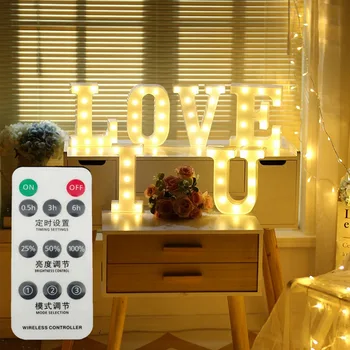 Valentine's Day DIY Alphabet Symbol Modeling Lights & Digital Heart Shaped Plastic Light Proposal Confession Wedding Night Light
Valentine's Day DIY Alphabet Symbol Modeling Lights & Digital Heart Shaped Plastic Light Proposal Confession Wedding Night Light