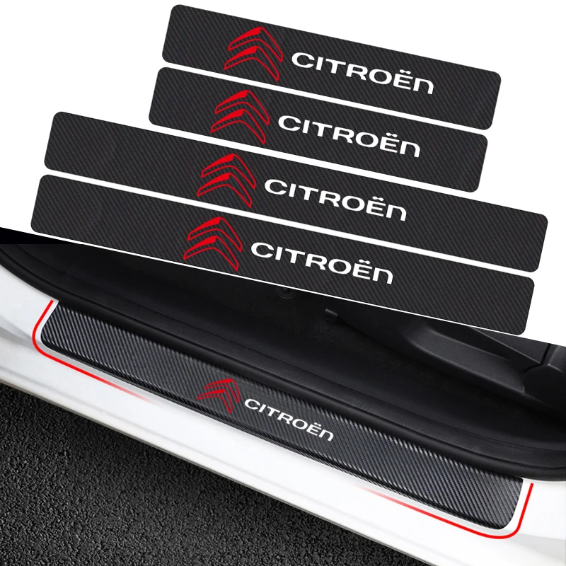 Car-Styling 4PCS Carbon Fiber Door Sill Carbon Fiber Sticker Decals For Citroen C4 C1 C5 C3 C6 C-ELYSEE VTS Car Accessories
Car-Styling 4PCS Carbon Fiber Door Sill Carbon Fiber Sticker Decals For Citroen C4 C1 C5 C3 C6 C-ELYSEE VTS Car Accessories
