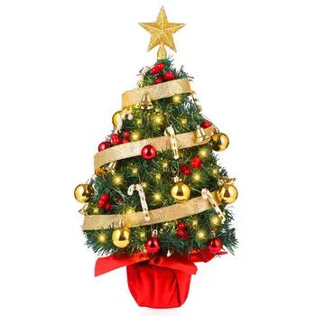 Led Light Desktop Table Office Decor Party Adornment Artificial Christmas Tree With String Lights Hanging Ornaments Treetop Star
Led Light Desktop Table Office Decor Party Adornment Artificial Christmas Tree With String Lights Hanging Ornaments Treetop Star