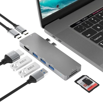 Type-C Data Splitter Elaborate Manufacture Prolonged Durable Dual Type C HUB to USB 3.0 USB-C PD TF Memory Card Reader
Type-C Data Splitter Elaborate Manufacture Prolonged Durable Dual Type C HUB to USB 3.0 USB-C PD TF Memory Card Reader