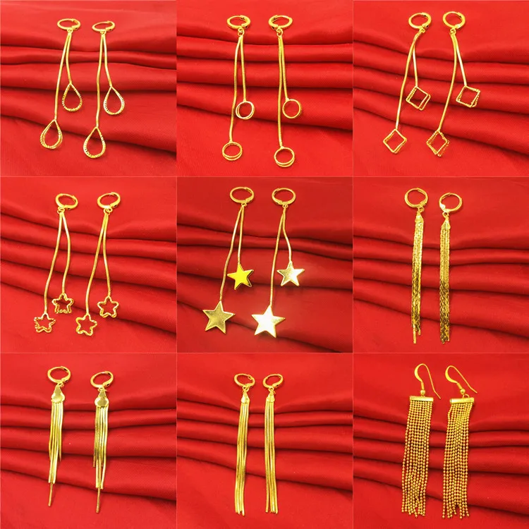 gold plated temperament Korean personality simple and versatile five pointed star Earrings tassel Long Leaf Earrings
gold plated temperament Korean personality simple and versatile five pointed star Earrings tassel Long Leaf Earrings