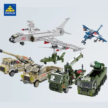KAZI Military Vehicle Plane Missile Launcher Tank Armour Army Fighter Weapon Model Building Blocks Kids Educational Toys Sets
KAZI Military Vehicle Plane Missile Launcher Tank Armour Army Fighter Weapon Model Building Blocks Kids Educational Toys Sets