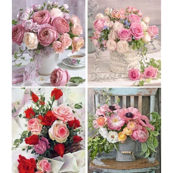 5D DIY Diamond Painting Full Square Flowers Cross stitch Embroidery Diamond Mosaic Roses Picture of Rhinestones Home Decor Gift
5D DIY Diamond Painting Full Square Flowers Cross stitch Embroidery Diamond Mosaic Roses Picture of Rhinestones Home Decor Gift