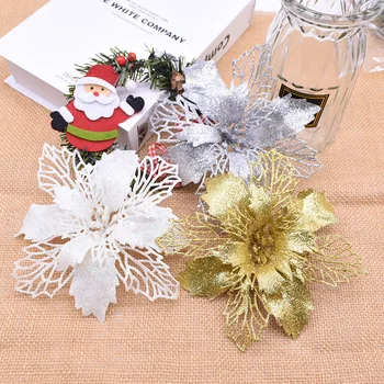 5Pcs 13/16cm Christmas Flower Glitter Artificial Flower Big Silk Flower Head Fake Flower Christmas Tree Ornament Home 2020 Gift
5Pcs 13/16cm Christmas Flower Glitter Artificial Flower Big Silk Flower Head Fake Flower Christmas Tree Ornament Home 2020 Gift