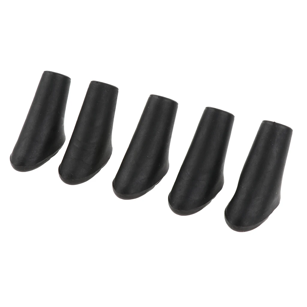 5 Pcs Replacement Rubber Tips Cover Ferrules For Mountaineer Walking Stick Trekking Poles 5 Pcs Replacement Rubber Tips Cover Ferrules For Mountaineer Walking Stick Trekking Poles