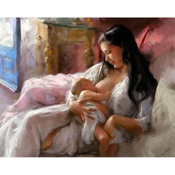GATYZTORY DIY Painting By Numbers Mother And Child HandPainted Oil Painting Drawing On Canvas Home Decor Gift
GATYZTORY DIY Painting By Numbers Mother And Child HandPainted Oil Painting Drawing On Canvas Home Decor Gift