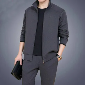Man Leisure Long Sleeve Trousers Suit Teenagers Male Twinset Soild Color Warm Sweatershirt Set Casual Men Tracksuit 2pc Sets
Man Leisure Long Sleeve Trousers Suit Teenagers Male Twinset Soild Color Warm Sweatershirt Set Casual Men Tracksuit 2pc Sets