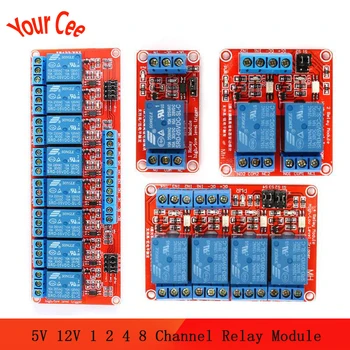 5V 12V 1 2 4 8 Channel Relay Module 1 2 4 8 Way with Optocoupler Support High and Low Level Trigger for Arduino
5V 12V 1 2 4 8 Channel Relay Module 1 2 4 8 Way with Optocoupler Support High and Low Level Trigger for Arduino