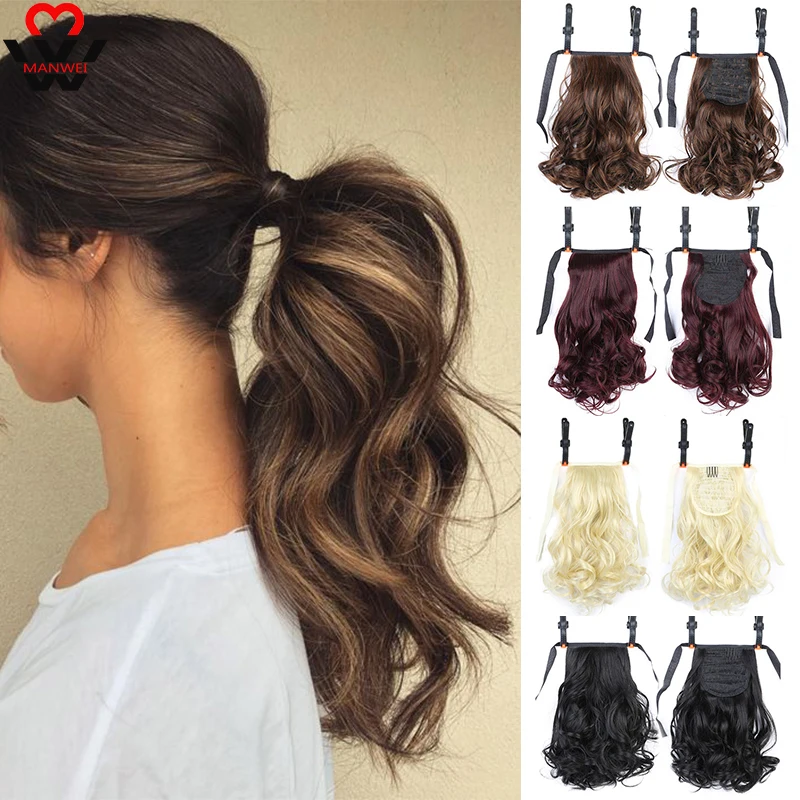MANWEI Short Clip In Drawstring Curly Ponytail Hair Pieces Heat Resistant Synthetic Fake Hair Tail Horse Tress Short Hair Tails
MANWEI Short Clip In Drawstring Curly Ponytail Hair Pieces Heat Resistant Synthetic Fake Hair Tail Horse Tress Short Hair Tails