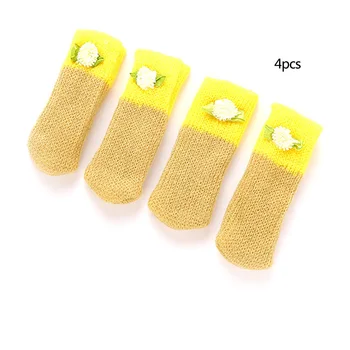4Pcs Leg Furniture Wool Knitting Cover Chair Candy Color Flower Pads Floor Paw Protector Socks Table Desk Cover
4Pcs Leg Furniture Wool Knitting Cover Chair Candy Color Flower Pads Floor Paw Protector Socks Table Desk Cover