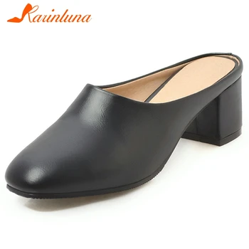 KARINLUNA Brand Girl Casual Office Comfortable Pumps Slip On Round Toe Square Heels Mules Women Shoes Woman
KARINLUNA Brand Girl Casual Office Comfortable Pumps Slip On Round Toe Square Heels Mules Women Shoes Woman