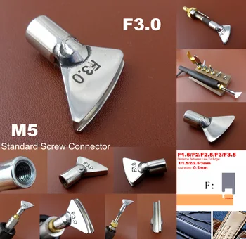 1pc F3 Leather Craft Electric Edge Crease Edging Creasing Machine Soldering Iron Replace Head Tip Tool M5 Screw Connecter NEW
1pc F3 Leather Craft Electric Edge Crease Edging Creasing Machine Soldering Iron Replace Head Tip Tool M5 Screw Connecter NEW