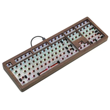AOPO 108 100% Mechanical keyboard with wooden case custom light rgb type c usb with software programmable hot swappable switch
AOPO 108 100% Mechanical keyboard with wooden case custom light rgb type c usb with software programmable hot swappable switch