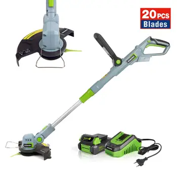 WORKPRO 20V Electric Lawn Mower 2000mAh Li-ion Cordless Grass Trimmer Auto Release String Cutter Pruning Garden Tools
WORKPRO 20V Electric Lawn Mower 2000mAh Li-ion Cordless Grass Trimmer Auto Release String Cutter Pruning Garden Tools