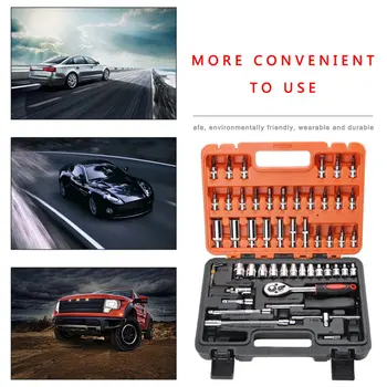 46/53 Piece Socket Wrench Set Combination Tool Set Practical Auto Repair Durable Practical Hardware Tools
46/53 Piece Socket Wrench Set Combination Tool Set Practical Auto Repair Durable Practical Hardware Tools