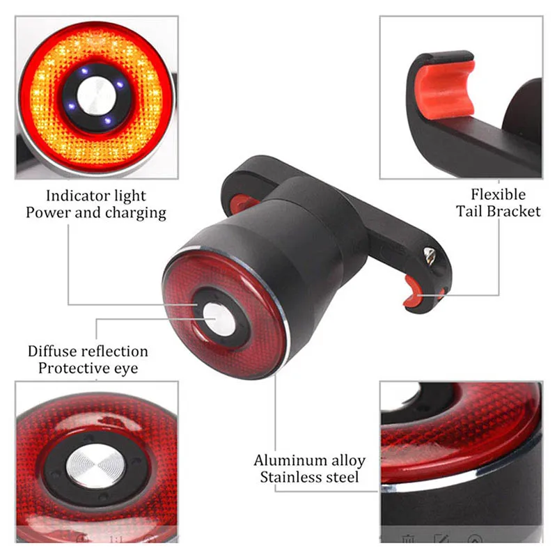 Smart Bike Light Brake induction Bicycle Back Lights USB Charging 22 COBLED 3Mode Rainproof Tail light Mtb Mountain Cycle light
Smart Bike Light Brake induction Bicycle Back Lights USB Charging 22 COBLED 3Mode Rainproof Tail light Mtb Mountain Cycle light